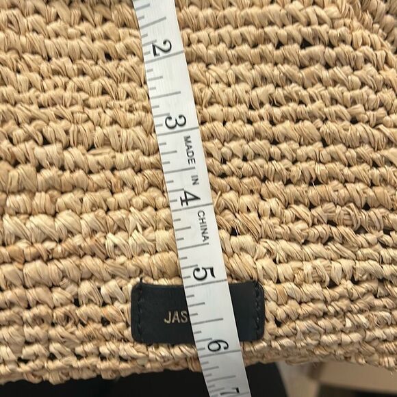 Jason Wu Rose Straw Frame Clutch Bag Tan Beige Natural Beach Coastal Raffia NWT - Picture 15 of 15